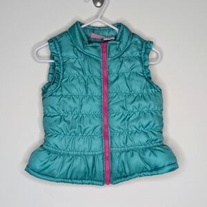 Nannette Green Puffer Vest 18m